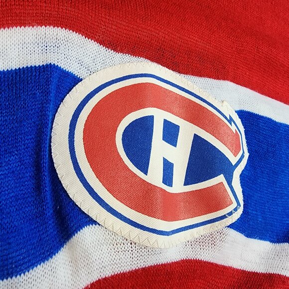 Vintage 70s Cooper Montreal Canadiens NHL Hockey Hockey Shirt Mens XS - Picture 4 of 9